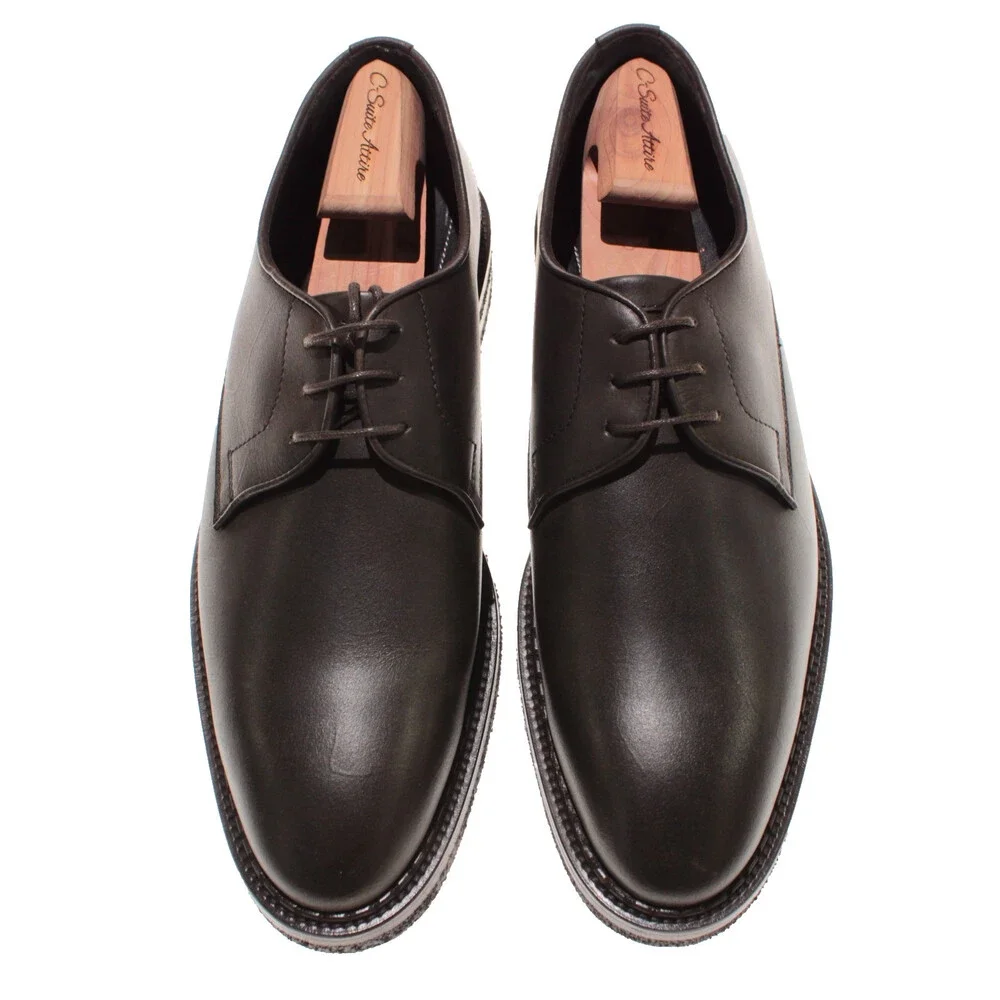Di Bianco NWB Derby Dress Shoes Size 9.5 US in Dark Brown Leather Made in Italy